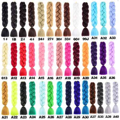 Wholesale 24'' Ombre Yaki Jumbo Braids Pre-stretched Crochet Synthetic Afro Braiding Hair Extensions Expression Braiding Hair